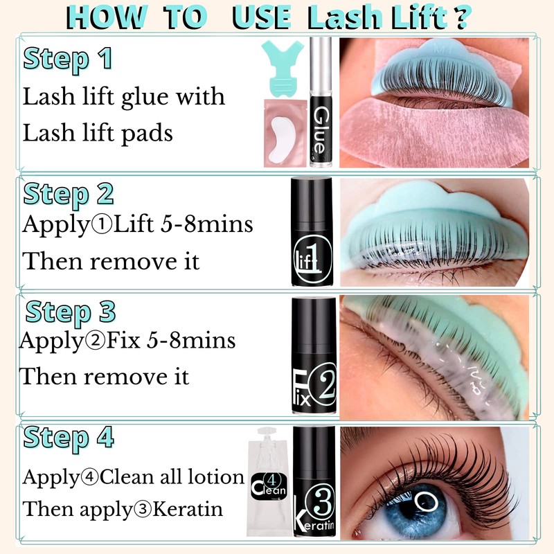 Liber Beauty Lash Lift Kit, Eyebrow Lamination kit Professional Salon