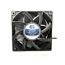 Coolerguys 120mm (120X120X38) High Airflow Waterproof IP67 12v Fan