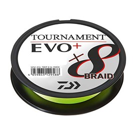 Daiwa Tournament x8 Braid Evo+, Chartreuse - TK4.9 kg - 0.08 m