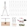 40 Pack Cabinet Door Painting Hangers & Wall Mount Hooks