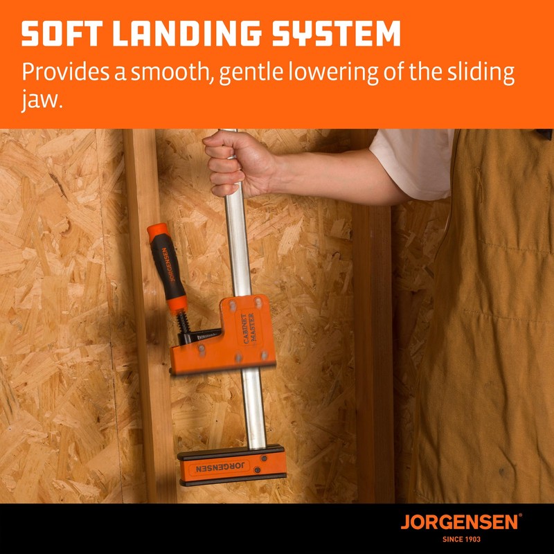 JORGENSEN 36-Inch Parallel Bar Clamp, Heavy-Duty Cabinet Master Clamp for