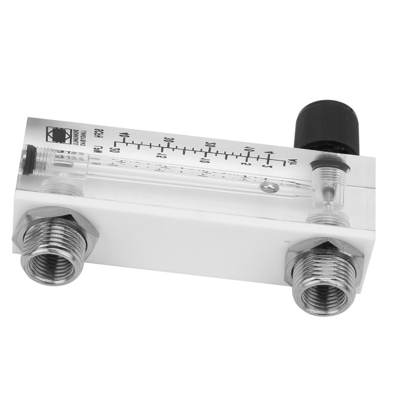 LZM-6T Panel Type 2-20LPM/4-40SCFH Gas Flow Meter Flowmeter Brass Female