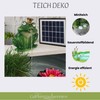 Gargoyle Frog 16 cm with Ceramic Solar Pump for Mini