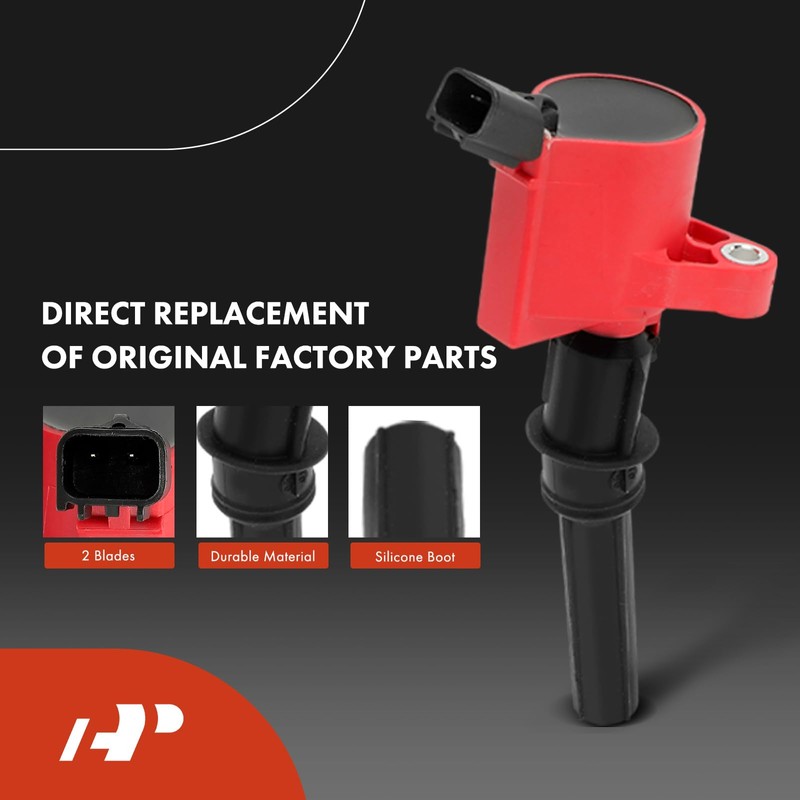 A-Premium (Red) Set of 16 Ignition Coil Pack and Iridium