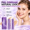 2-in-1 Color-Changing Foundation Stick with Built-In Brush, Natural Shade