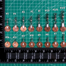 Dr.Fish 50 Pack Freshwater Fishing Snaps Swivels, Barrel Swivels with Interlock Safty Snap Swivels Fishing Tackle Clip Quick Change Fast Snap (Size 12,26Lb)