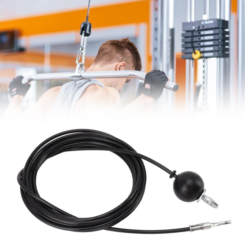 Odorkle Fitness Pulley Cable, Heavy Duty Steel Wire Pulldown Cable