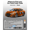 EBB Monarch Orange Metallic Touch Up Paint Compatible with Nissan