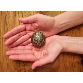 World of Dice W100 / D100 - Pen and Paper Dice Metal Dragon Egg Antique Look 100 Sided Role Play Dice