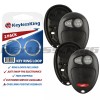 KeylessKing* 2 Remote Key Fob Shell Pad Case for 2006