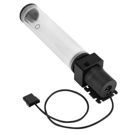 19W 12v CPU Water Cooling Pumpe Reservoir DIY Combo, 800L/H , G 1/4" Thread Port, PC CPU Water Cooling System Heat Exchanger Tool, Transparent Acrylic Material, Easy Install(300mm)