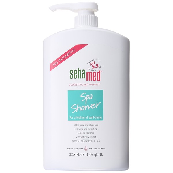 Sebamed Spa Shower Body Cleanser Wash, Hydrating and Refreshing pH 5.5 Relaxing Fragrance With Water Lily Extract 33.8 Fluid Ounces (1 Liter)