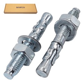 SKIR'CO Pack of 16 Wedge Anchors M10 x 70 mm, Metal Dowels, Bolt Anchors, Masonry Fixing, Concrete Expansion Anchor