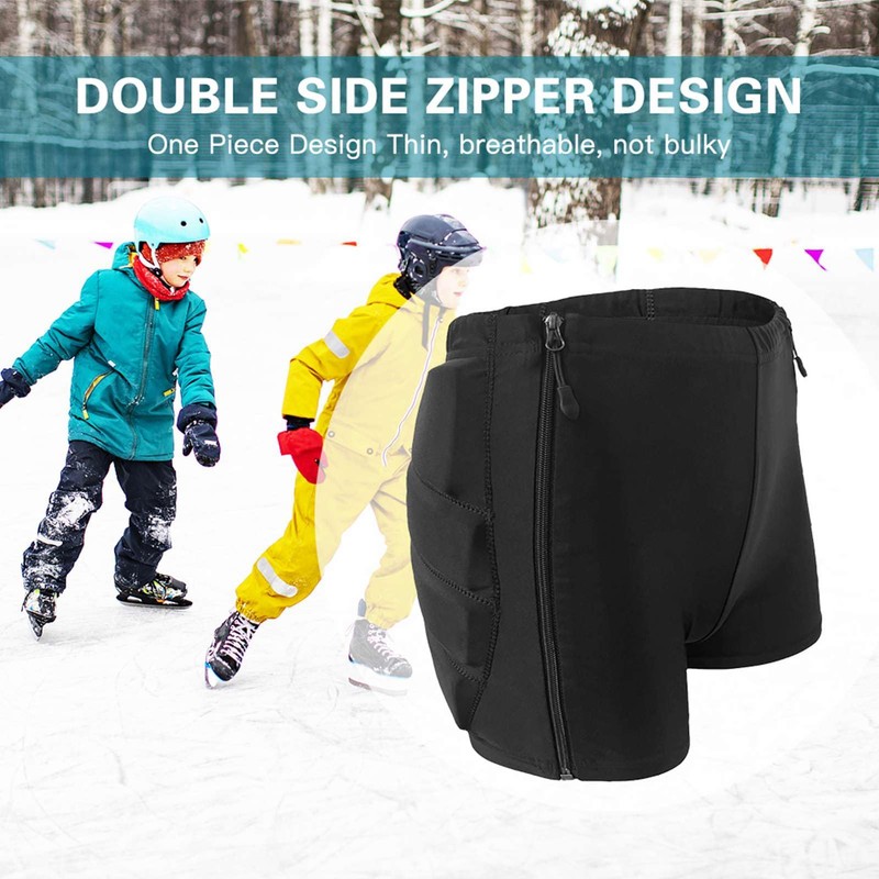 Skating Butt Pad, Thickened Padding Hip Protection Shorts Butt Pad