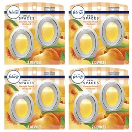 Febreze 4 PACKS OF 2 Febreze Small Spaces Air Freshener Georgia Peach Orchard 0.25oz
