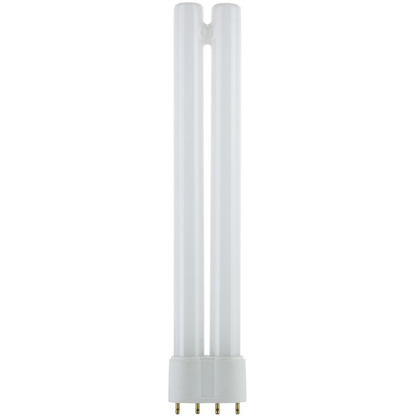 Sunlite FT18DL/835 Compact Fluorescent 18W Twin Tube Light Bulbs, 3500K Neutral White Light, 2G11 Base