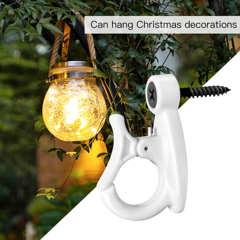 Elrswy Light Hanger Hooks,String Light Hooks,Screw-in Hooks for Hanging String