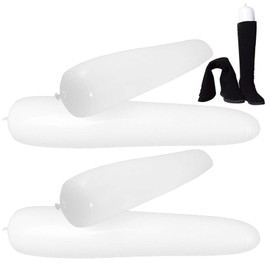 Inflatable Boot Shaper, Long Shoe Stretcher, Portable Boot Carrier, 50 cm, White, Pack of 2, White