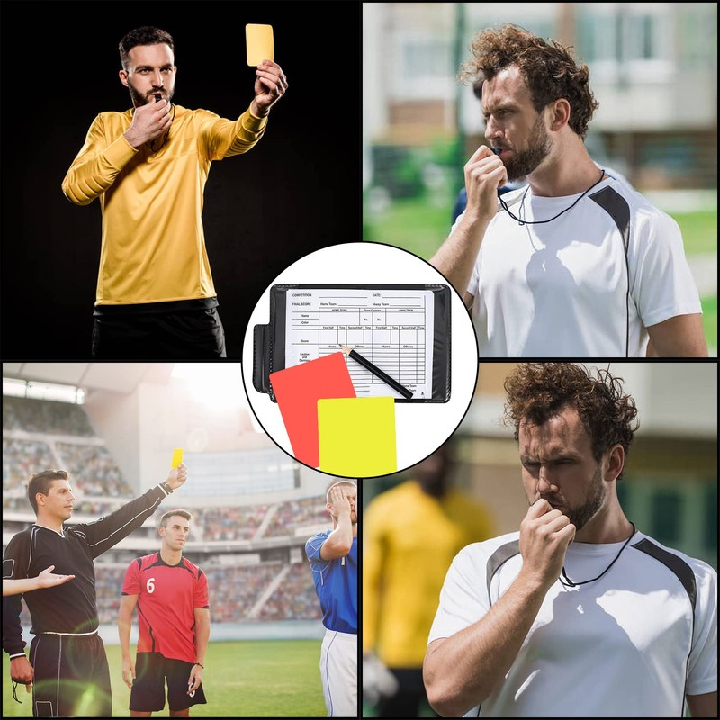 soccer referee set referee card warning card referee accessory referee