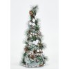 14" Snowy Pine Cone Artificial Christmas Tabletop Tree