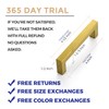 Ravinte 30 Pack 4 Inch Square Cabinet Handles, Brushed Brass