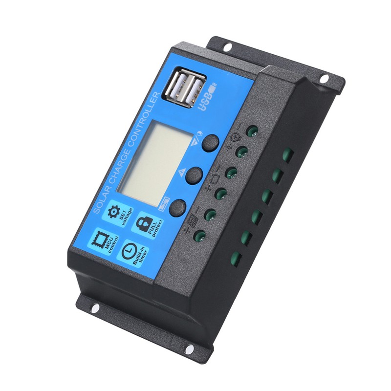 30A 12V / 24V Solar Charge Controller PWM Intelligent Regulator