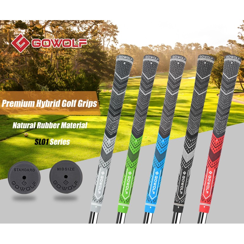 Gowolf Golf Grips Cord Rubber Multi-compound Golf Driver Irons Club