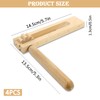 Pack of 4 Wooden Ratchet Noise Maker, Wooden Ratchet Noiser,