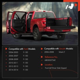 A-Premium Door Hinge Assembly Compatible with Ford F-150 F150 2004-2014 & Lincoln Mark LT 2006-2008, Front Left Driver Lower Side