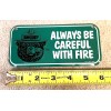 Smokey the Bear Bike License Plate GREEN Only You Can
