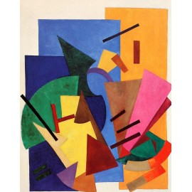 Olga Rozanova : Flight of an Airplane : Archival Canvas Art