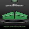 SWANLAKE 32-Piece Combination Wrench Set, SAE and Metric, 1/4"-1" &