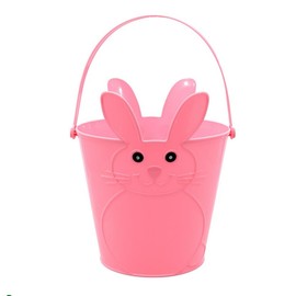Classic Easter Themed Baskets with Handles Perfect for Egg Hunts & Festive Fun 8.5X7 inches Easter Baskets with Handles Classic Design with Bunny and Chick Icons, Pink Yellow Blue 3 Pack