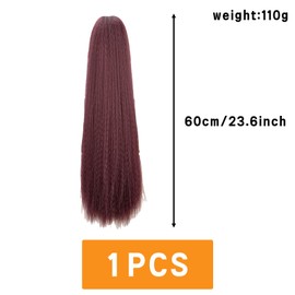 Traziewell Hair Extensions Ponytail Drawstring Long Curly Wavy Ponytail Extensions Wavy Synthetic Hairpieces Curly Hair Piece Pony Tail Extension for Women 2215