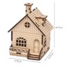 YII WMOC 3D Wooden Puzzle Music Box Hand -Crank Cabin