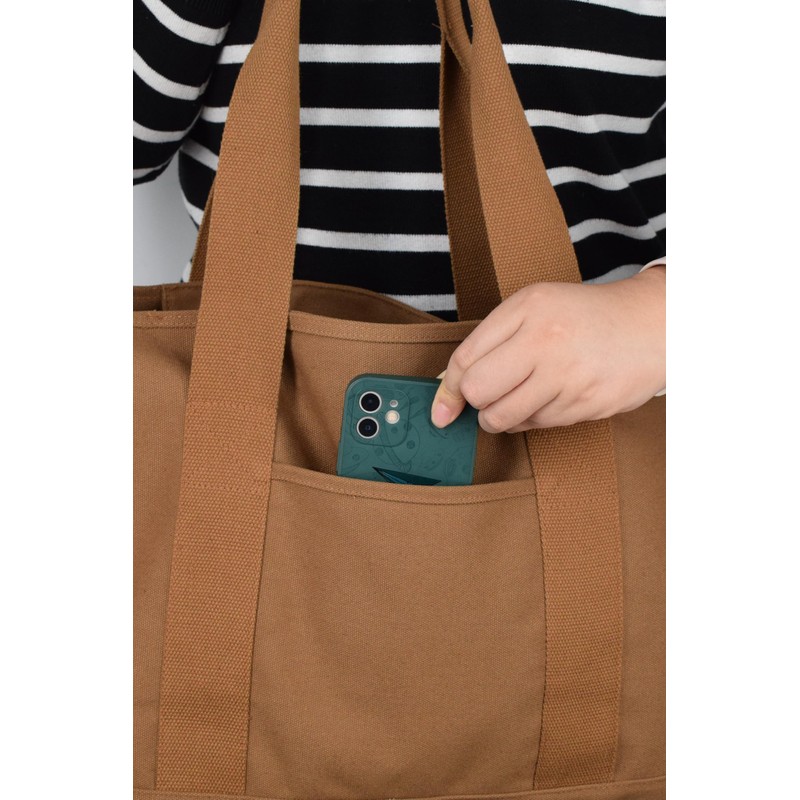 TeeYee Women's Large Handbag with Laptop Compartment Canvas Satchel Tote