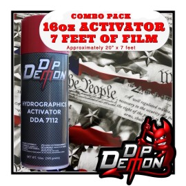 Dip Ape 16oz hydrographic film / activator second amendment hydro dip dipping wizard