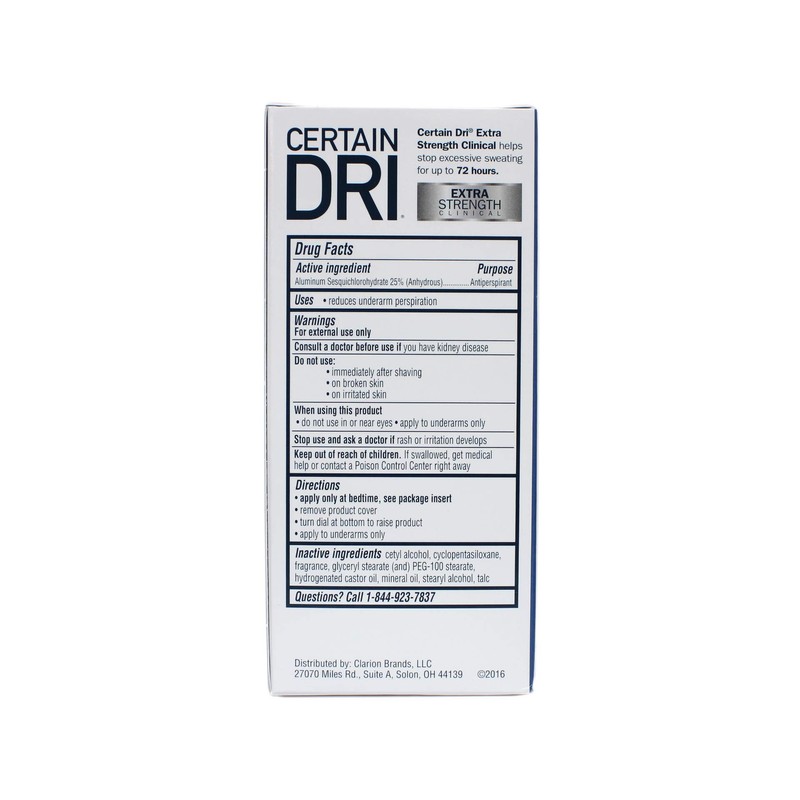 Certain Dri Antiperspirant Solid for Excessive Perspiration-1.7 oz