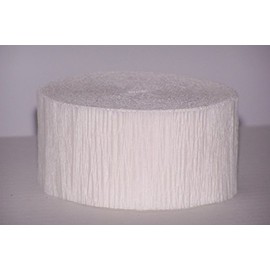 81' White crepe streamer