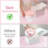 WINKIO WINKIO 10x10x8 inch Cake Boxes, 4 Pack with Window,