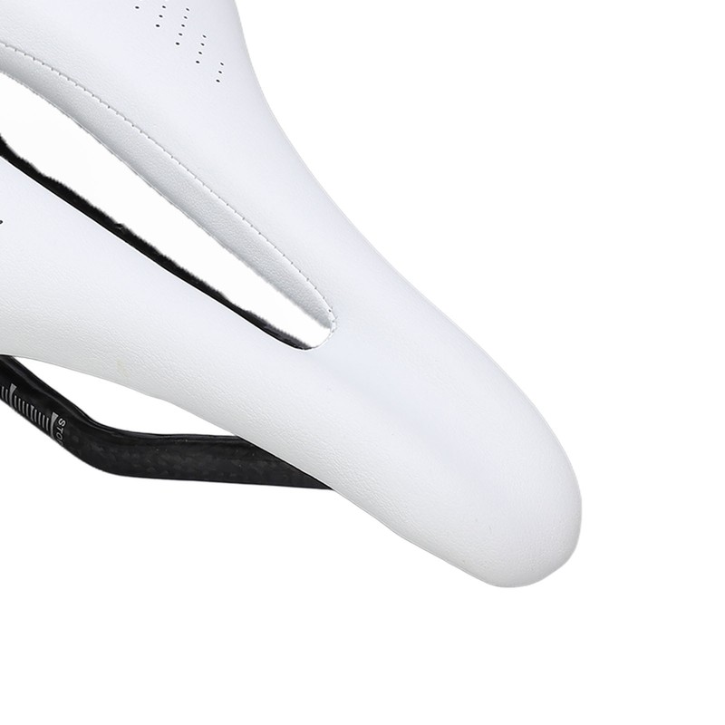 155mm Widen Carbon Fiber Leather Bicycle Saddle Cushion Hollow Cycling