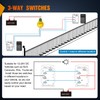 Nilight 3 Way Switch On Off Toggle Rocker Control a