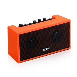 LEKATO Mini Guitar Amplifier with Clean Overdrive Effects 5W Portable Electric Guitar Amp with Bluetooth Function