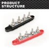CRODESSIGN 4 Post Busbar Power Distribution Block 12V 250A 5/16"