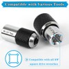 Saipor 2pcs Tap Socket Set, 3/8" Drive Tap Extractor Tool