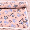 8 Pieces Fluffy Puppy Cats Blanket with Cute Printed Paws,