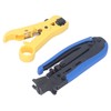 Coax Crimper Tool Kit for Cable Compression with Stripping Tool