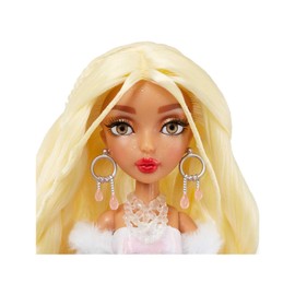 Mermaze Mermaidz Winter Waves - Gwen - Mermaid Doll, Colour Changing Fin, Tail with Glitter Filling and Accessories - For Children and Collectors from 4 Years