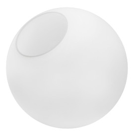 KoKo&Yukina 8 Inch Milk White Glass Globes Shade Frosted Replacement Glass Shades - 3.15" Fitter Opening - Lighting Fixture Replacement