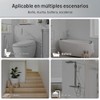 Sunzone Barras de Apoyo Ba?o,antideslizante para Ancianos,25cm*25cm
